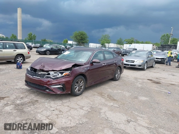 2019 Kia Optima LX with VIN 5XXGT4L36KG377856, listed as a IAAI auction lot 42615007 with 37,647 mi miles and . Bid and sale history available at DreamBid. Image 17.