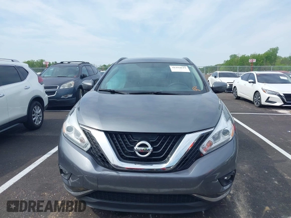 2017 Nissan Murano SV with VIN 5N1AZ2MG5HN193205, listed as a IAAI auction lot 41994619 with 85,509 mi miles. Bid and sale history available at carsss.com. Image 12.