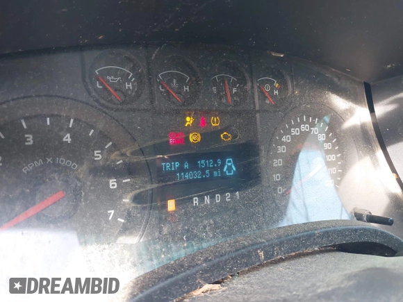 2009 Ford F-150 XL with VIN 1FTRF12W79KA40252, listed as a IAAI auction lot 41803580 with 114,032 mi miles and . Bid and sale history available at DreamBid. Image 7.