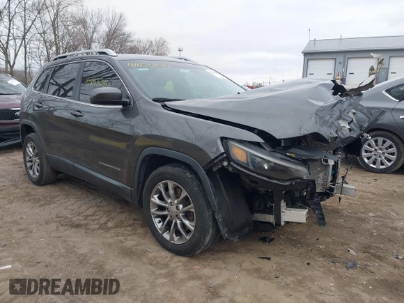 2019 Jeep Cherokee Latitude Plus with VIN 1C4PJLLB4KD382412, listed as a IAAI auction lot 41853246 with 97,512 mi miles. Bid and sale history available at carsss.com. Image 1.