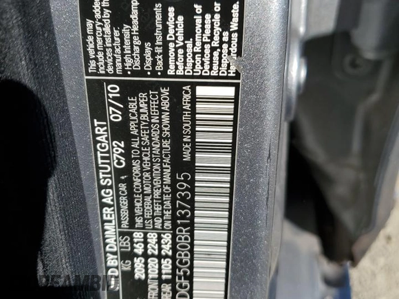 2011 Mercedes-Benz C 350 Sport z VIN WDDGF5GB0BR137395, wystawiony jako Copart lot #75767944 z przebiegiem 158 087 mil mil oraz Szkoda całkowita • Salvage title. Historia ofert i sprzedaży dostępna na DreamBid. Obrazek 13.