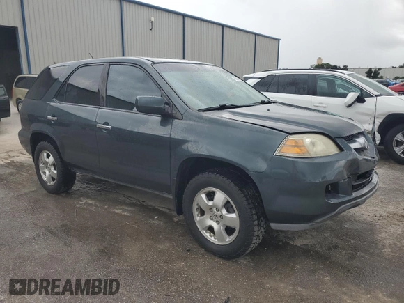 2004 Acura MDX with VIN 2HNYD18264H543853, listed as a Copart auction lot 70893164 with 191,606 mi miles and Salvage Title. Bid and sale history available at carsss.com. Image 4.