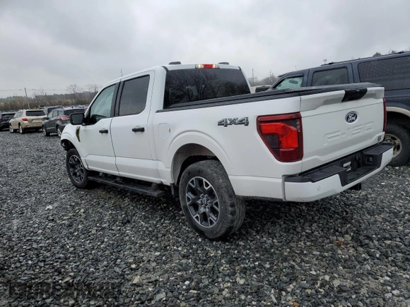 2024 Ford F-150 STX with VIN 1FTEW2LP0RKD27766, listed as a Copart auction lot 52286875 with 9,880 mi miles and Salvage Title. Bid and sale history available at carsss.com. Image 2.