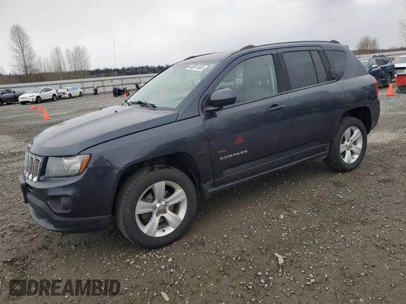 2014 Jeep Compass Latitude with VIN 1C4NJDEB4ED601769, listed as a Copart auction lot 48901365 with 129,826 mi miles and Salvage Title. Bid and sale history available at carsss.com. Image 1.