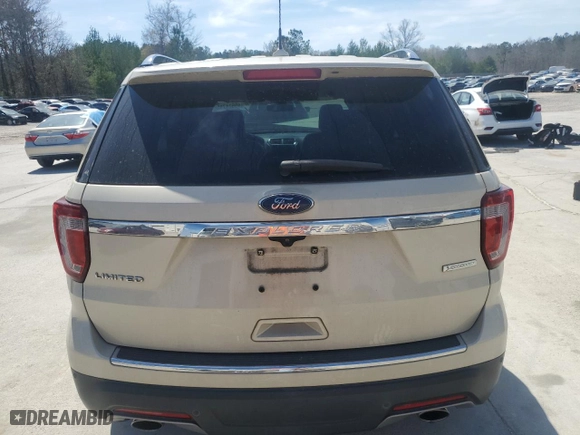 2018 Ford Explorer Limited with VIN 1FM5K7FH2JGB52386, listed as a Copart auction lot 49624745 with 126,242 mi miles and Salvage Title. Bid and sale history available at carsss.com. Image 6.