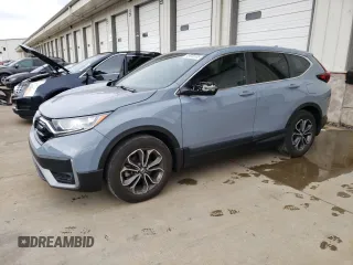 2020 Honda CR-V EX-L with VIN 2HKRW1H85LH405624, listed as a Copart auction lot 49845785 with 57,485 mi miles and Salvage Title. Bid and sale history available at carsss.com. Image 1.