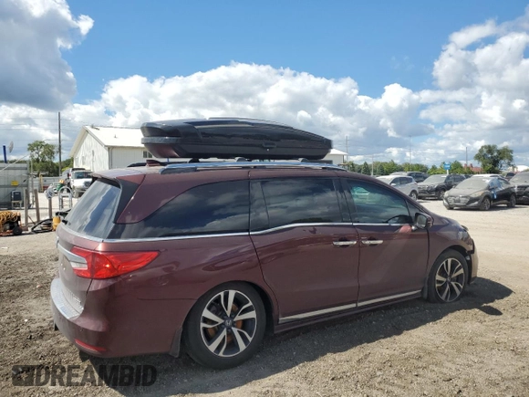 2018 Honda Odyssey Touring with VIN 5FNRL6H8XJB500004, listed as a Copart auction lot 70344524 with 91,226 mi miles and Salvage Title. Bid and sale history available at carsss.com. Image 3.