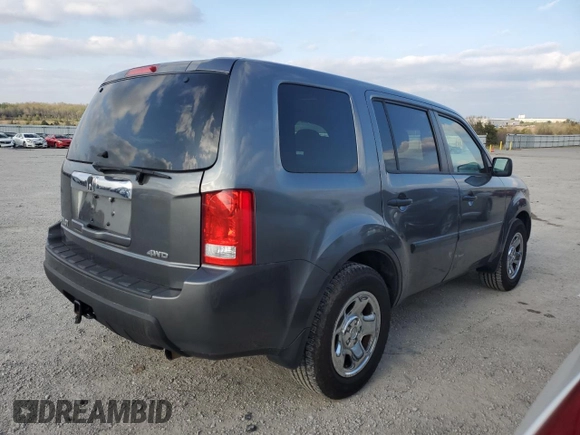 2011 Honda Pilot LX with VIN 5FNYF4H23BB094345, listed as a Copart auction lot 52860325 with 152,383 mi miles and Salvage Title. Bid and sale history available at DreamBid. Image 3.