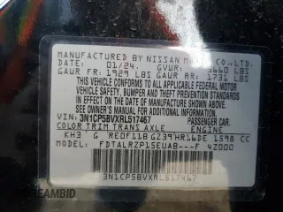 2024 Nissan Kicks S z VIN 3N1CP5BVXRL517467, wystawiony jako Copart lot #51703825 z przebiegiem 15 918 mil mil oraz Szkoda całkowita • Salvage title. Historia ofert i sprzedaży dostępna na DreamBid. Obrazek 13.