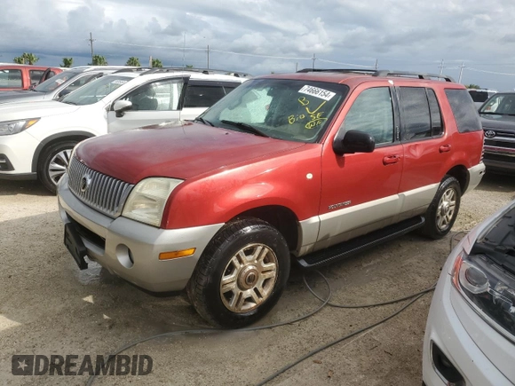 2002 Mercury Mountaineer z VIN 4M2ZU66K52UJ34838, wystawiony jako Copart lot #74666154 z przebiegiem 269 269 mil mil oraz Nie do naprawy • Non repairable. Historia ofert i sprzedaży dostępna na DreamBid. Obrazek 1.