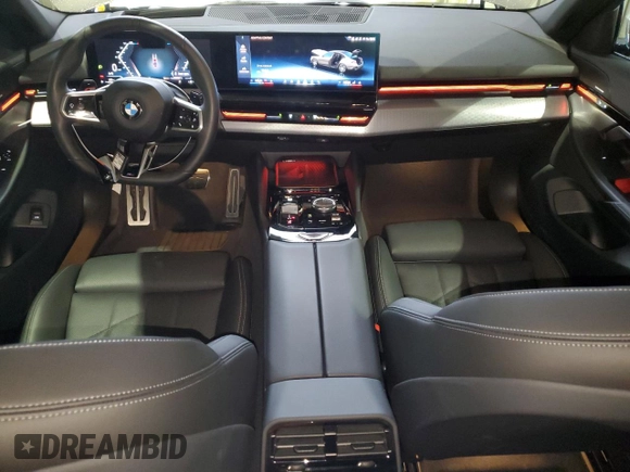 2024 BMW 5 Series 530i with VIN WBA43FJ0XRCS74003, listed as a Copart auction lot 43703145 with 7,942 mi miles and Clean Title. Bid and sale history available at carsss.com. Image 8.