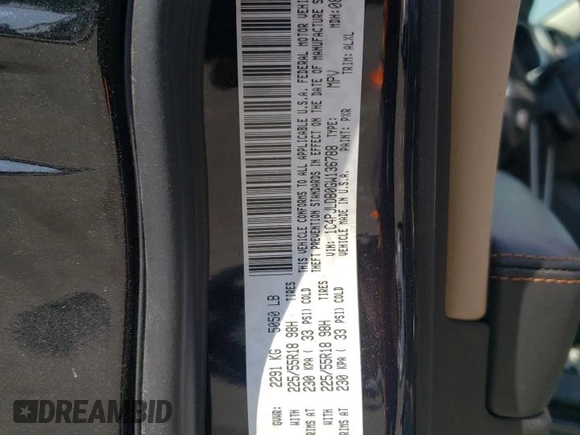 2016 Jeep Cherokee Limited with VIN 1C4PJLDB0GW136788, listed as a Copart auction lot 69684644 with 126,039 mi miles and Salvage title. Bid and sale history available at DreamBid. Image 13.
