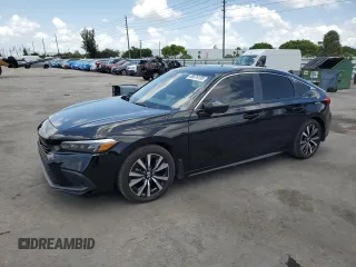 2024 Honda Civic EX-L z VIN 19XFL1H74RE001908, wystawiony jako Copart lot #58576135 z przebiegiem 31 455 mil mil oraz Tytuł czysty. Historia ofert i sprzedaży dostępna na DreamBid. Obrazek 1.