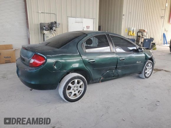 2000 Plymouth Neon Highline z VIN 1P3ES46CXYD631884, wystawiony jako Copart lot #54756005 z przebiegiem 179 533 mil mil oraz Szkoda całkowita • Salvage title. Historia ofert i sprzedaży dostępna na DreamBid. Obrazek 3.