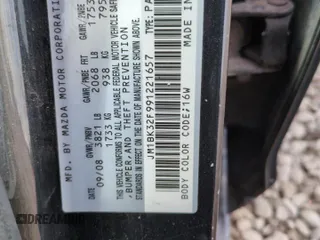 2009 Mazda 3 i Touring Value with VIN JM1BK32F991221657, listed as a Copart auction lot 50736825 with 186,406 mi miles and Clean Title. Bid and sale history available at carsss.com. Image 12.