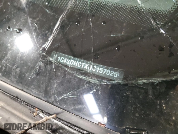 2022 Dodge Durango R/T with VIN 1C4SDHCTXNC157025, listed as a Copart auction lot 58406075 with Not provided miles and Non repairable. Bid and sale history available at DreamBid. Image 13.