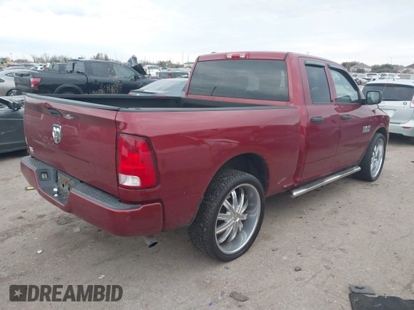 2014 Ram 1500 Tradesman with VIN 1C6RR6FG4ES454808, listed as a IAAI auction lot 41368359 with 233,684 mi miles and . Bid and sale history available at DreamBid. Image 4.