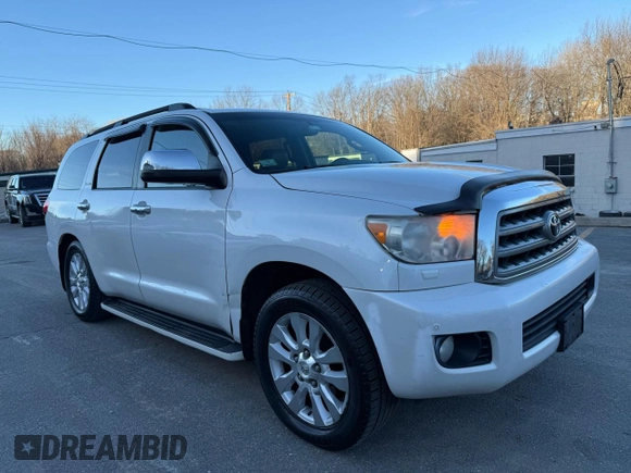2008 Toyota Sequoia Platinum with VIN 5TDBY67A28S022612, listed as a Copart auction lot 48858235 with 232,747 mi miles and Clean Title. Bid and sale history available at carsss.com. Image 4.