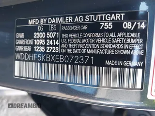 2014 Mercedes-Benz E 350 Sport with VIN WDDHF5KBXEB072371, listed as a IAAI auction lot 42564574 with 73,331 mi miles and . Bid and sale history available at DreamBid. Image 9.