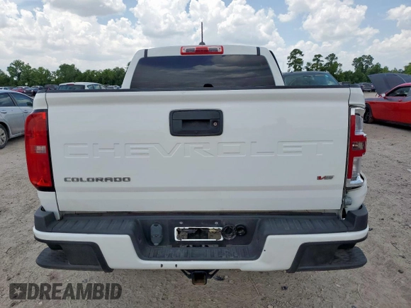2022 Chevrolet Colorado 2WD Work Truck with VIN 1GCGSBEN5N1125523, listed as a Copart auction lot 65755525 with 52,440 mi miles and Salvage title. Bid and sale history available at DreamBid. Image 6.