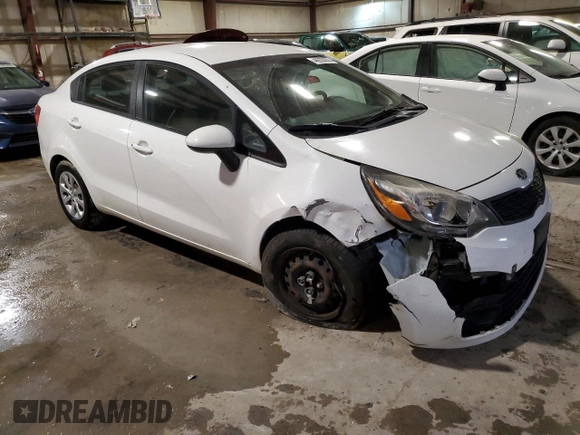 2014 Kia Rio LX with VIN KNADM4A32E6382362, listed as a Copart auction lot 46635005 with 126,907 mi miles and Salvage Title. Bid and sale history available at DreamBid. Image 4.