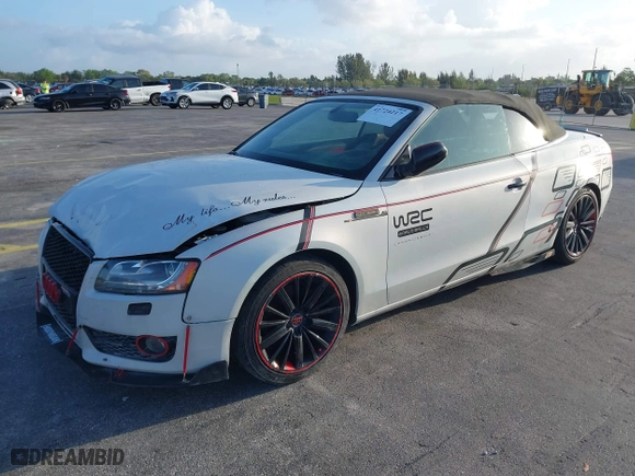 2010 Audi A5 Premium Plus with VIN WAULFAFH4AN020929, listed as a IAAI auction lot 41724217 with 90,881 mi miles. Bid and sale history available at carsss.com. Image 2.