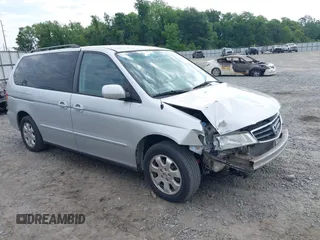 2004 Honda Odyssey EX-L z VIN 5FNRL189X4B013837, wystawiony jako IAAI lot #42215471 z przebiegiem 208 729 mil mil oraz . Historia ofert i sprzedaży dostępna na DreamBid. Obrazek 1.