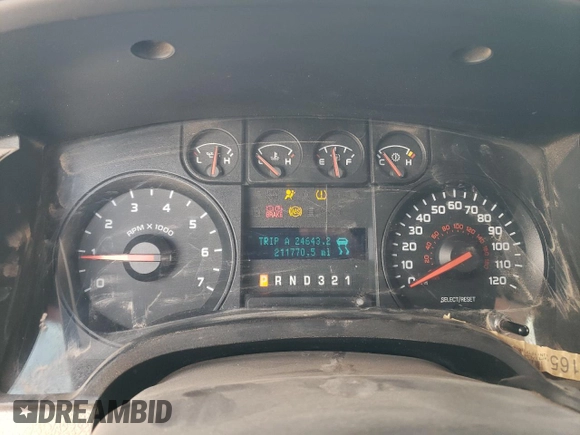 2010 Ford F-150 XL with VIN 1FTFX1CV2AFB26894, listed as a Copart auction lot 45050105 with 211,770 mi miles and Salvage Title. Bid and sale history available at carsss.com. Image 9.