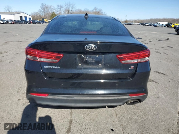 2018 Kia Optima LX with VIN 5XXGT4L34JG201662, listed as a Copart auction lot 48596285 with 136,859 mi miles and Salvage Title. Bid and sale history available at carsss.com. Image 6.