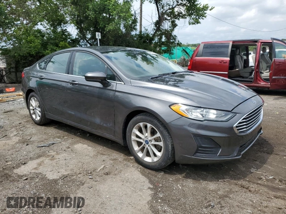 2020 Ford Fusion SE with VIN 3FA6P0HD9LR165097, listed as a Copart auction lot 64511705 with 44,336 mi miles and Salvage title. Bid and sale history available at DreamBid. Image 4.