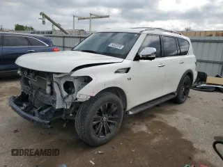 2018 Nissan Armada Platinum with VIN JN8AY2NE2J9730460, listed as a Copart auction lot 54322235 with 106,828 mi miles and Salvage title. Bid and sale history available at DreamBid. Image 1.
