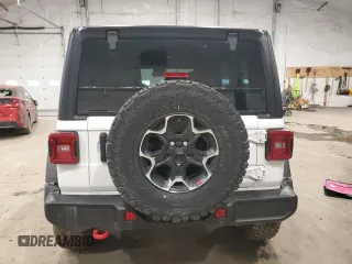 2023 Jeep Wrangler Rubicon with VIN 1C4HJXFGXPW534692, listed as a Copart auction lot 50466225 with 29,619 mi miles and Salvage title. Bid and sale history available at DreamBid. Image 6.