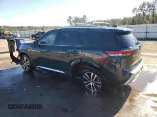 2023 Nissan Pathfinder Platinum with VIN 5N1DR3DH9PC249135, listed as a Copart auction lot 87843415 with 16,796 mi miles and Salvage title. Bid and sale history available at DreamBid. Image 2.
