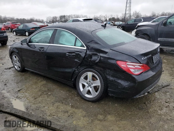 2018 Mercedes-Benz CLA with VIN WDDSJ4EBXJN613762, listed as a Copart auction lot 37501673 with 59,646 mi miles. Bid and sale history available at carsss.com. Image 2.