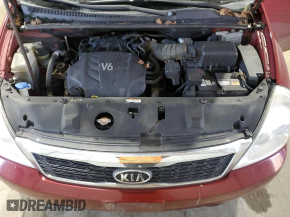 2012 Kia Sedona LX with VIN KNDMG4C78C6503600, listed as a Copart auction lot 49525555 with 241,476 mi miles and Clean Title. Bid and sale history available at carsss.com. Image 12.