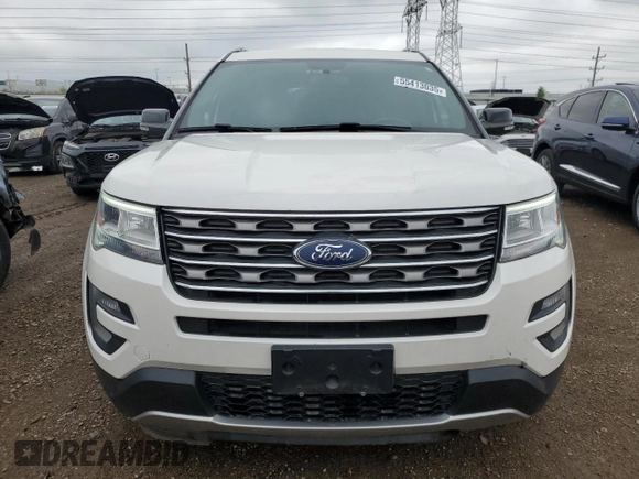 2017 Ford Explorer XLT with VIN 1FM5K8D82HGD81430, listed as a Copart auction lot 55413035 with 52,515 mi miles and Salvage title. Bid and sale history available at DreamBid. Image 5.