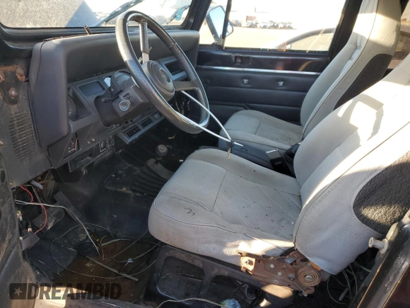 1993 Jeep Wrangler with VIN 1J4FY29S1PP235666, listed as a Copart auction lot 76386274 with 0 mi miles and Non Repairable. Bid and sale history available at carsss.com. Image 7.