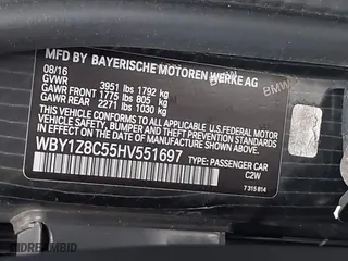2017 BMW i3 with VIN WBY1Z8C55HV551697, listed as a IAAI auction lot 41534229 with 1 mi miles. Bid and sale history available at carsss.com. Image 9.
