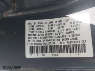 2013 Honda Accord Sdn EX-L with VIN 1HGCR2F8XDA253582, listed as a IAAI auction lot 41832829 with 248,000 mi miles. Bid and sale history available at carsss.com. Image 9.