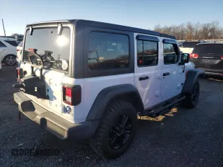 2020 Jeep Wrangler Unlimited Willys with VIN 1C4HJXDN9LW154108, listed as a Copart auction lot 84794694 with 64,609 mi miles and Salvage title. Bid and sale history available at DreamBid. Image 3.