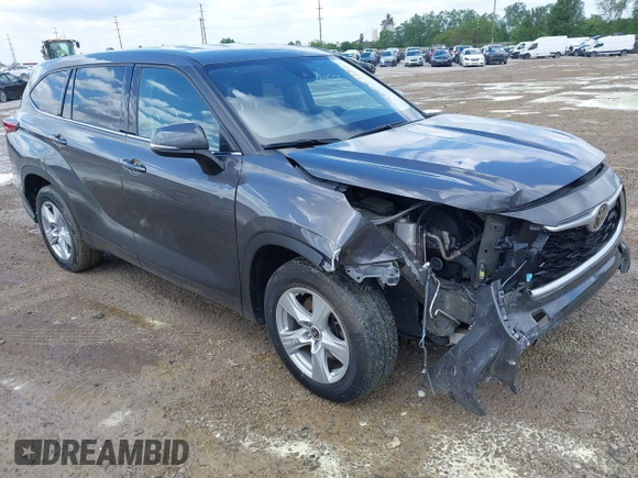 2021 Toyota Highlander L z VIN 5TDCZRAH6MS538197, wystawiony jako IAAI lot #42322488 z przebiegiem 129 014 mil mil oraz . Historia ofert i sprzedaży dostępna na DreamBid. Obrazek 1.
