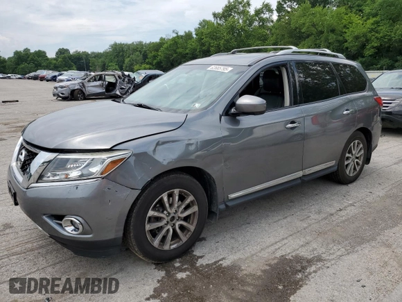 2015 Nissan Pathfinder Platinum z VIN 5N1AR2MM8FC695270, wystawiony jako Copart lot #62685795 z przebiegiem 111 998 mil mil oraz Szkoda całkowita • Salvage title. Historia ofert i sprzedaży dostępna na DreamBid. Obrazek 1.