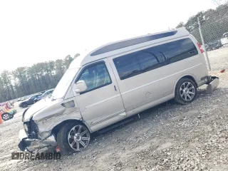 2018 GMC Savana Cargo Van with VIN 1GTW7AFG9J1326617, listed as a Copart auction lot 44712185 with 32,996 mi miles and Salvage Title. Bid and sale history available at carsss.com. Image 1.