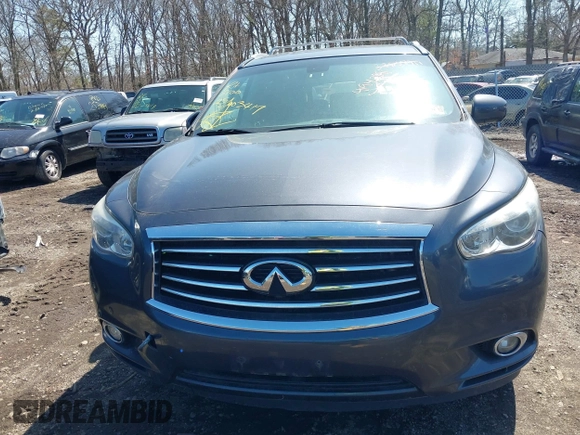 2014 Infiniti QX60 with VIN 5N1AL0MM7EC501977, listed as a IAAI auction lot 41942891 with Not Provided miles. Bid and sale history available at carsss.com. Image 11.