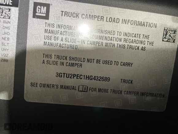 2017 GMC Sierra 1500 with VIN AC239386MD, listed as a Copart auction lot 48853284 with 85,141 mi miles and Non Repairable. Bid and sale history available at DreamBid. Image 14.