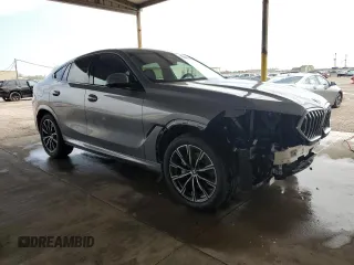 2025 BMW X6 xDrive40i with VIN 5UX33EX07S9X16169, listed as a Copart auction lot 47697065 with 17,365 mi miles and Clean Title. Bid and sale history available at carsss.com. Image 4.