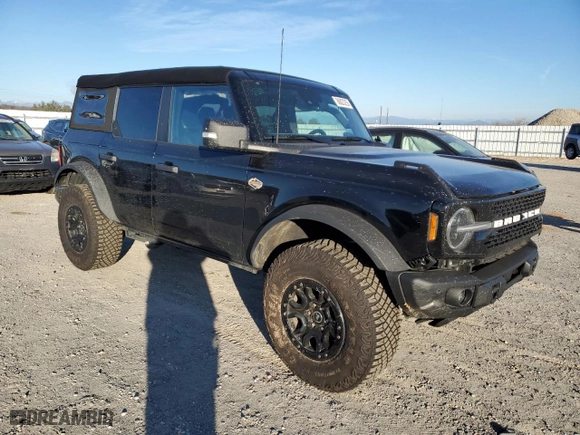 2023 Ford Bronco with VIN 1FMEE5DP7PLB93490, listed as a Copart auction lot 88823255 with NaN miles and Salvage Title. Bid and sale history available at carsss.com. Image 4.