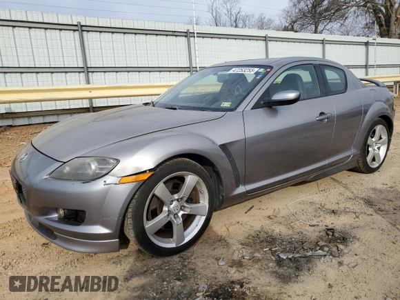 2005 Mazda RX-8 with VIN JM1FE173450156633, listed as a Copart auction lot 47253255 with 115,153 mi miles and Salvage Title. Bid and sale history available at carsss.com. Image 1.