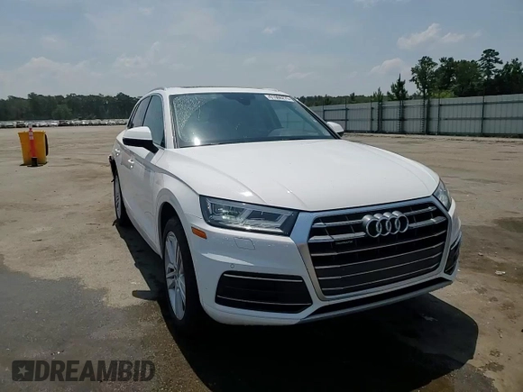 2018 Audi Q5 Premium Plus with VIN WA1BNAFY0J2153930, listed as a Copart auction lot 61966275 with 75,720 mi miles and Salvage title. Bid and sale history available at DreamBid. Image 14.