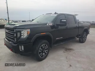 2021 GMC Sierra 3500HD AT4 z VIN 1GT49VEYXMF129871, wystawiony jako Copart lot #88884035 z przebiegiem Nie podano mil oraz Nie do naprawy. Historia ofert i sprzedaży dostępna na DreamBid. Obrazek 1.
